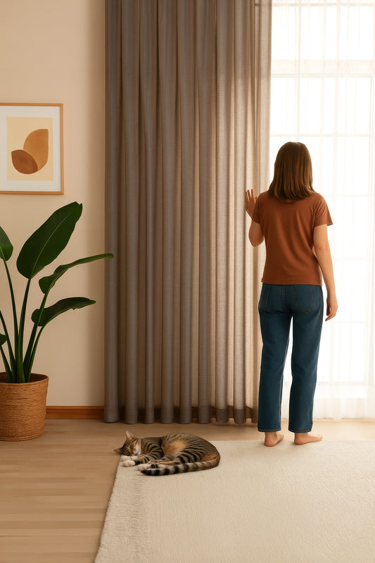 Dökümlü Dayanıklı Dekoratif Gramajlı Tül Perde Pile Mutfak Salon Yatak Odası Çocuk Odası Antre