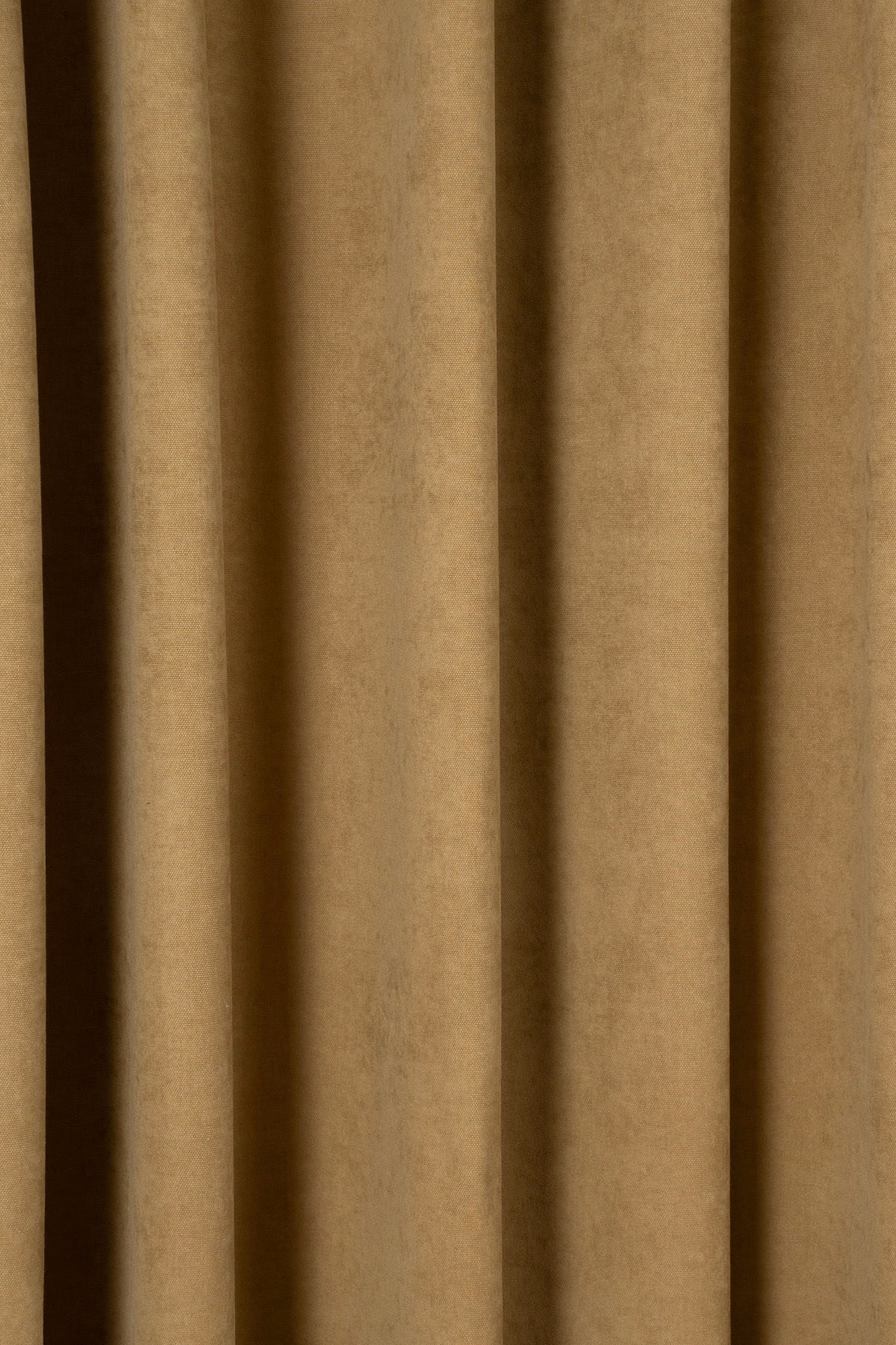 KADİFE Dokulu Ada Fon Perde ( 1x3 Sık Pile) Salon Yatak Odası — Hardal