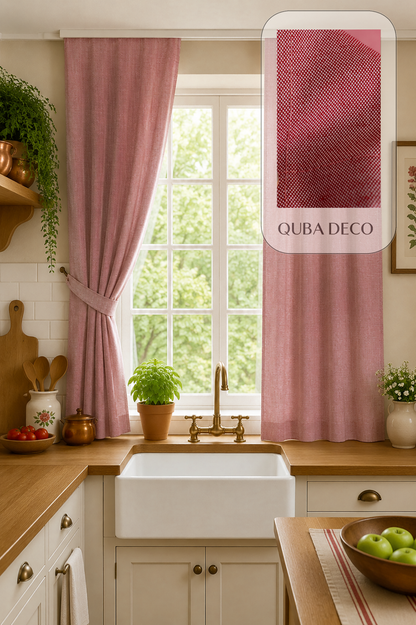 Premium Pötikare Desenli Ütü İstemez Su İtici Dayanıklı Fon Perde Salon Oturma Odası Mutfak Yatak Odası