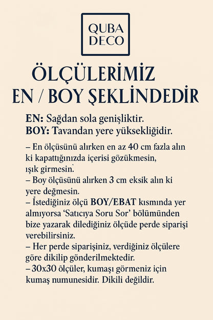 Zarif Ağır Gramajlı Bambu Tül Perde Salon Oturma Odası Salon Oturma Odası Yatak Odası Çocuk Odası